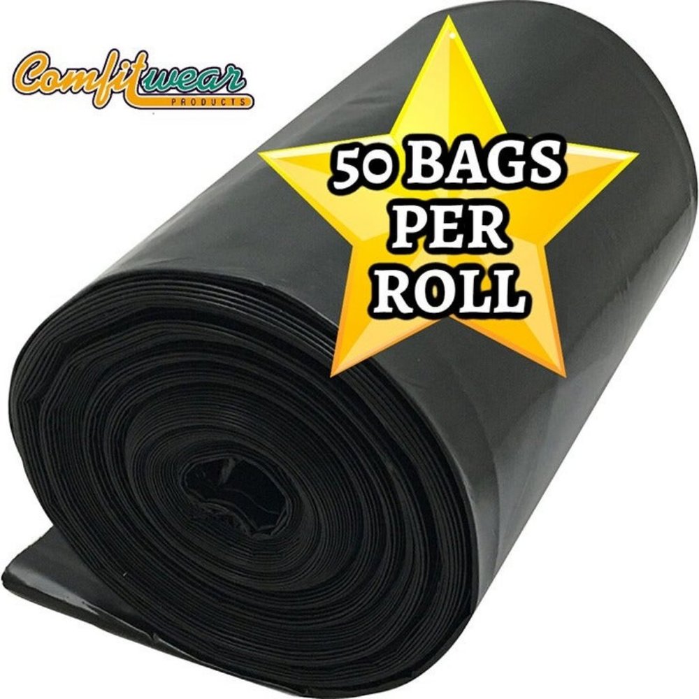 INDUSTRIAL STRENGTH 45 GAL EXTRA HEAVY DUTY CONTRACTOR READY BLACK GARBAGE BAGS